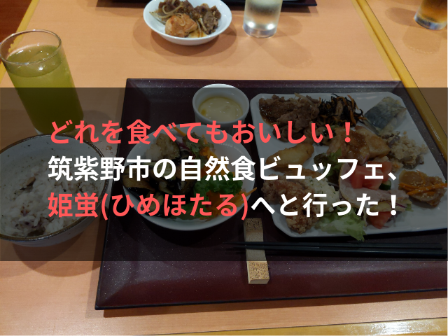 どれを食べてもおいしい！ 筑紫野市の自然食ビュッフェ、姫蛍へと行った！